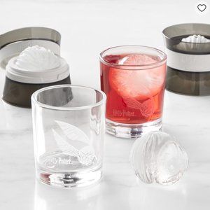Harry Potter Golden Snitch Ice Cube Molds + short cocktail glasses